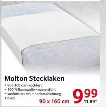 Selgros Molton Stecklaken Angebot