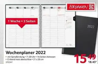 Selgros Wochenplaner 2022 Brunnen Angebot