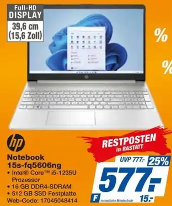 expert Octomedia hp Notebook 15s-fq5606ng Angebot