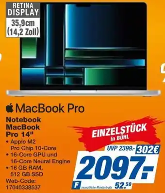 expert Octomedia Apple Notebook MacBook Pro 14" Angebot