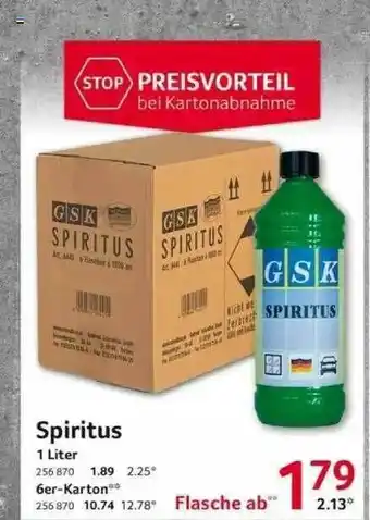 Selgros Spiritus Angebot