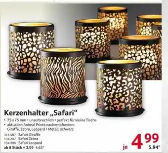 Selgros Kerzenhalter „safari” Angebot