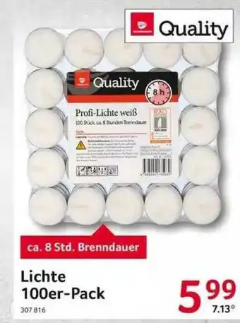 Selgros Quality Lichte 100er-pack Angebot