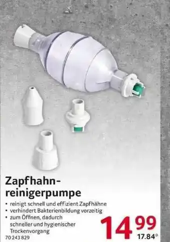 Selgros Zapfhahnreinigerpumpe Angebot