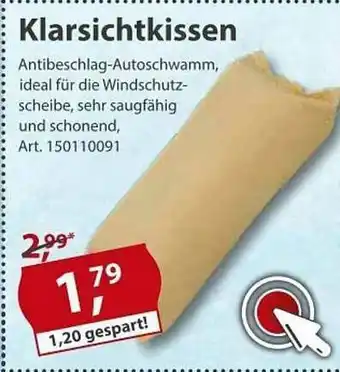 Sonderpreis Baumarkt Klarsichtkissen Angebot