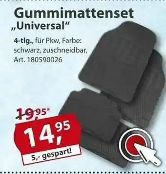 Sonderpreis Baumarkt Gummimattenset „universal” Angebot