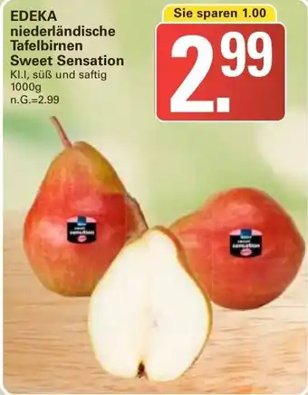 WEZ EDEKA niederländische Tafelbirnen Sweet Sensation 1000g Angebot