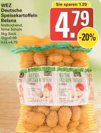 WEZ WEZ Deutsche Speisekartoffeln Belana 5 kg Sack Angebot