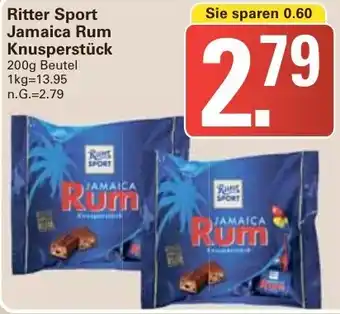 WEZ Ritter Sport Jamaica Rum Knusperstück 200g Beutel Angebot