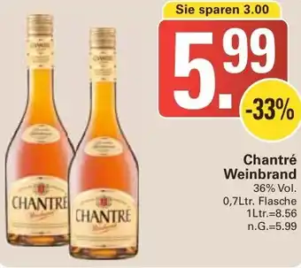 WEZ Chantré Weinbrand 0,7Ltr. Flasche Angebot