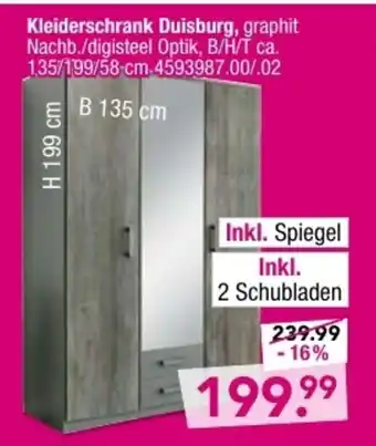 Möbel Boss Kleiderschrank Duisburg Angebot