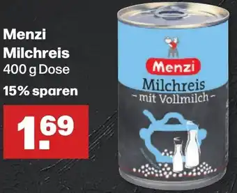 Handelshof Menzi Milchreis 400 g Dose Angebot