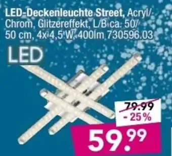 Möbel Boss LED Deckenleuchte Street Angebot