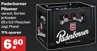 Handelshof Paderborner Pilsener 20x0,5 L Flaschen Angebot