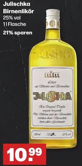 Handelshof Julischka Birnenlikör 1 L Flasche Angebot