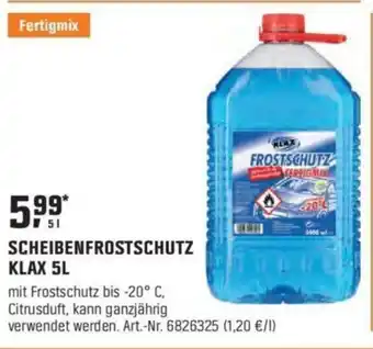 OBI KLAX SCHEIBENFROSTSCHUTZ 5L Angebot