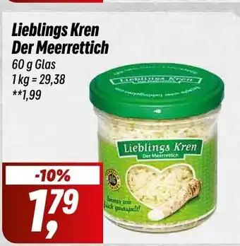 Simmel Lieblings Kren Der Meerrettich 60 g Glas Angebot