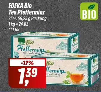 Simmel EDEKA Bio Tee Pfefferminz 25er, 56,25 g Packung Angebot