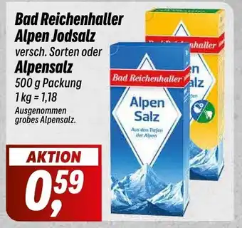 Simmel Bad Reichenhaller Alpen Jodsalz versch. Sorten oder Alpensalz 500 g Angebot