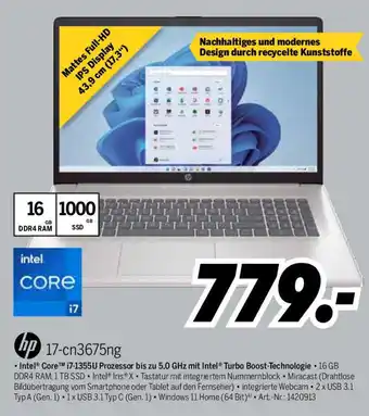 MEDIMAX hp Notebook 17-cn3675ng Angebot