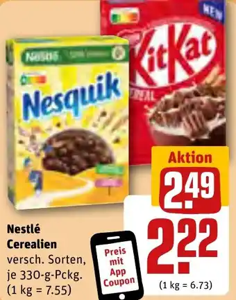 REWE Nestlé Cerealien 330 g Pckg. Angebot