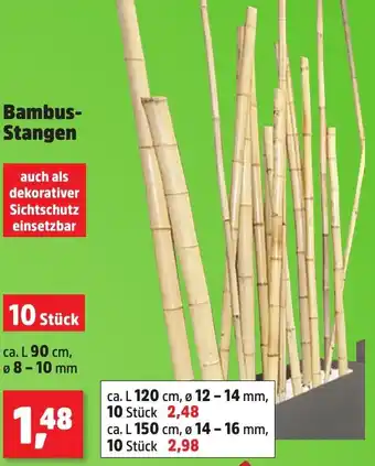 Thomas Philipps Bambus-Stangen 10 Stück Angebot