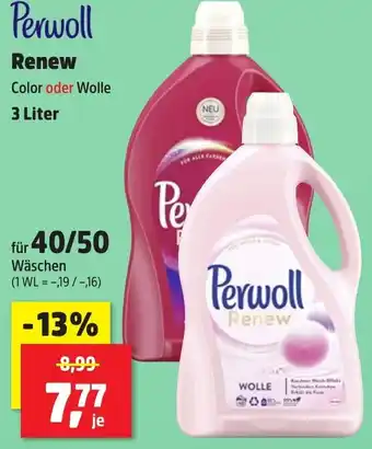 Thomas Philipps Perwoll Renew 3 Liter Angebot