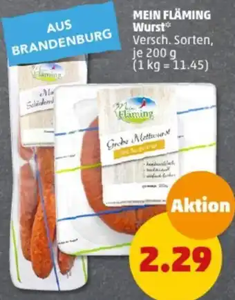 PENNY MEIN FLÄMING Wurst 200 g Angebot