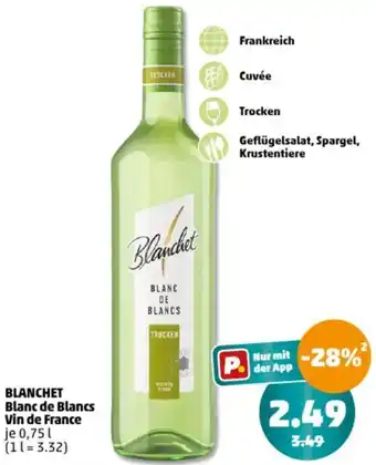 PENNY BLANCHET Blanc de Blancs Vin de France 0,75 L Angebot