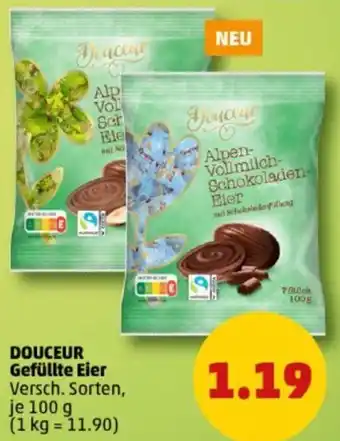 PENNY DOUCEUR Gefüllte Eier 100 g Angebot