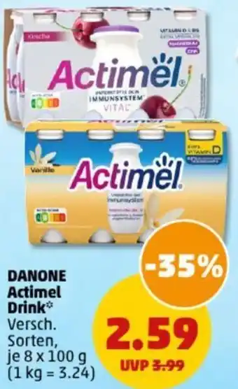 PENNY DANONE Actimel Drink 8x100 g Angebot