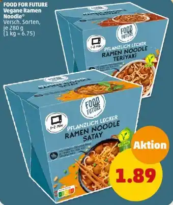 PENNY FOOD FOR FUTURE Vegane Ramen Noodle 280 g Angebot