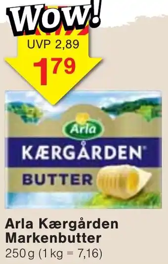 Wiglo Wunderland Arla Kærgården Markenbutter 250 g Angebot