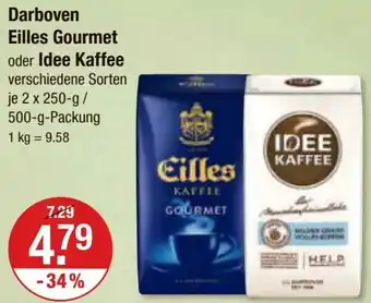 V Markt Darboven Eilles Gourmet oder Idee Kaffee 2 x 250-g/ 500 g Packung Angebot