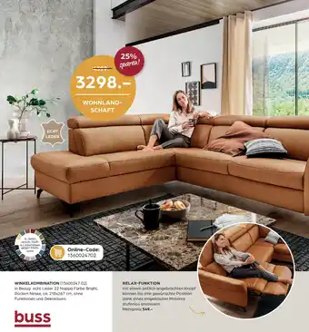 Möbel Buss WOHNLANDSCHAFT Angebot