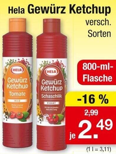 Hela Gewurzketchup Angebot