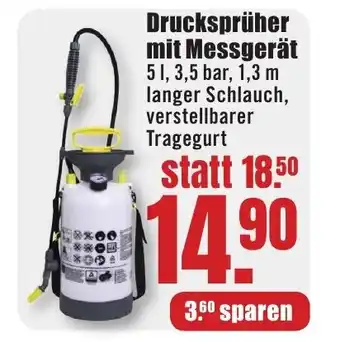 B1 Discount Baumarkt Drucksprüher mit Messgerät 5 L Angebot