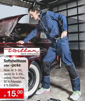 Zimmermann Softshellhose oder jacke Angebot