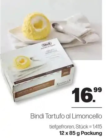 Handelshof Bindi Tartufo al Limoncello tiefgefroren, 12 x 85 g Packung Angebot