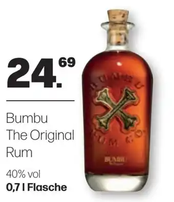 Handelshof Bumbu The Original Rum 40% vol 0,71 Flasche Angebot