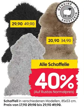 Rusta Schaffell Angebot