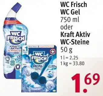 Rossmann WC Frisch WC Gel 750 ml oder Kraft Aktiv WC-Steine 50 g Angebot