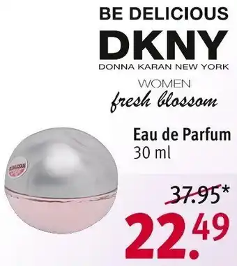 Rossmann BE DELICIOUS DKNY DONNA KARAN NEW YORK WOMEN fresh blossom Eau de Parfum 30 ml Angebot