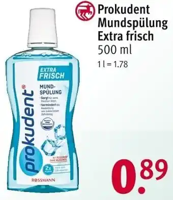 Rossmann Prokudent Mundspülung Extra frisch 500 ml Angebot