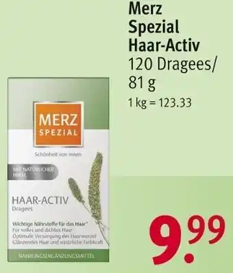 Rossmann Merz Spezial Haar-Activ 120 Dragees/81 g Angebot