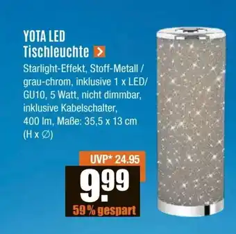 V Baumarkt Briloner YOTA LED Tischleuchte Angebot