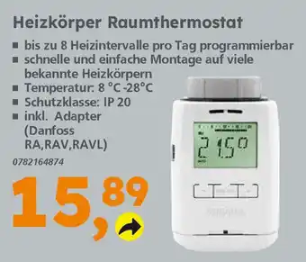 Globus Baumarkt Heizkörper Raumthermostat Angebot