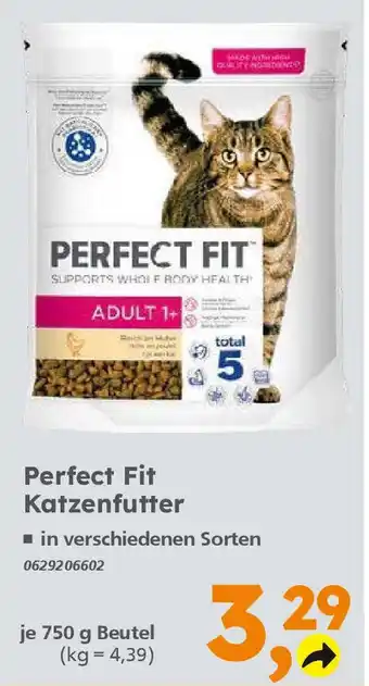 Globus Baumarkt Perfect Fit Katzenfutter je 750 g Angebot