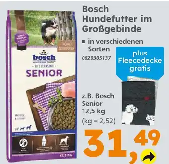 Globus Baumarkt Bosch Hundefutter im Großgebinde 12.5kg Angebot