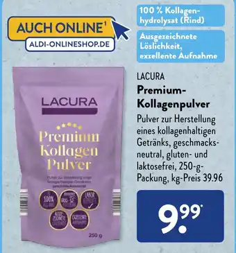 Aldi Süd LACURA Premium-Kollagenpulver 250 g Angebot